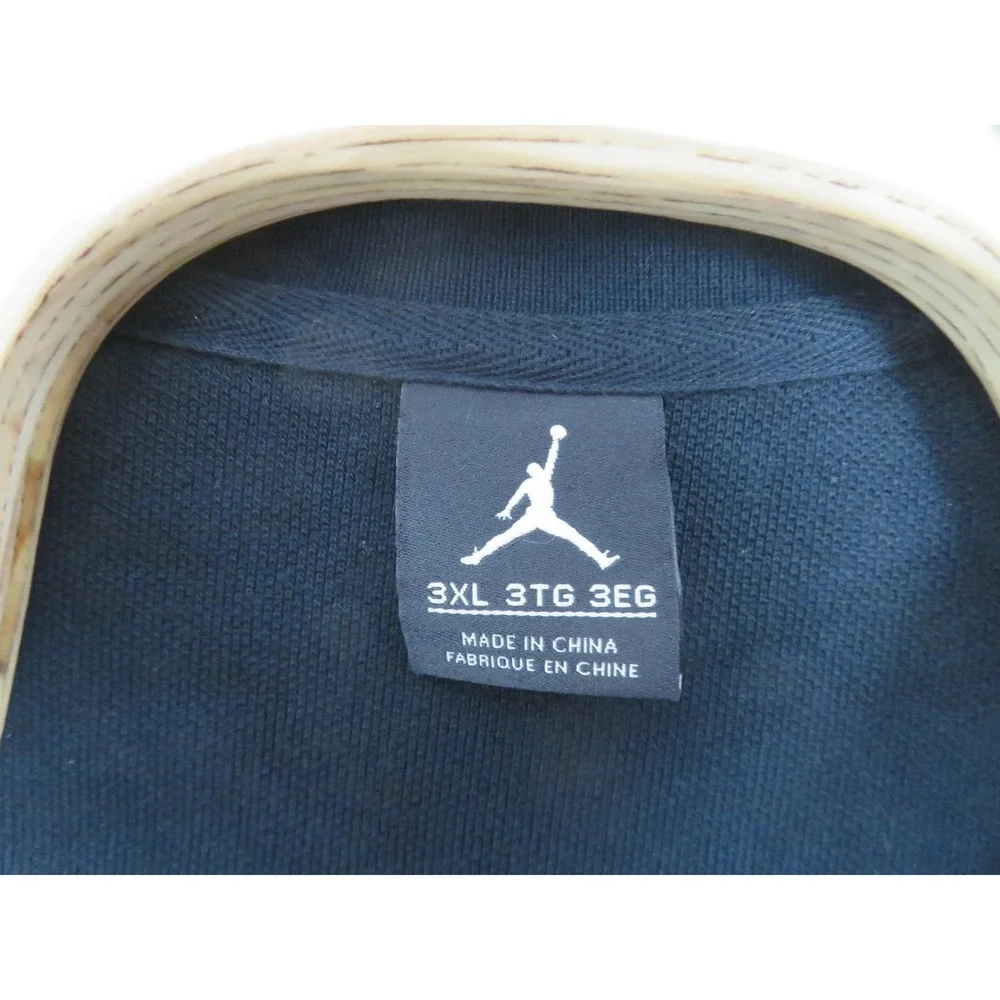 Vtg Air Jordan Polo Shirt Mens 3XL Black Jumpman Logo 23 Embroidered Basketball